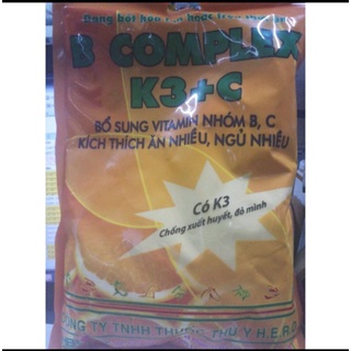 B complex K3+ C 1kg trộn vào thức ăn hoặc hòa tan