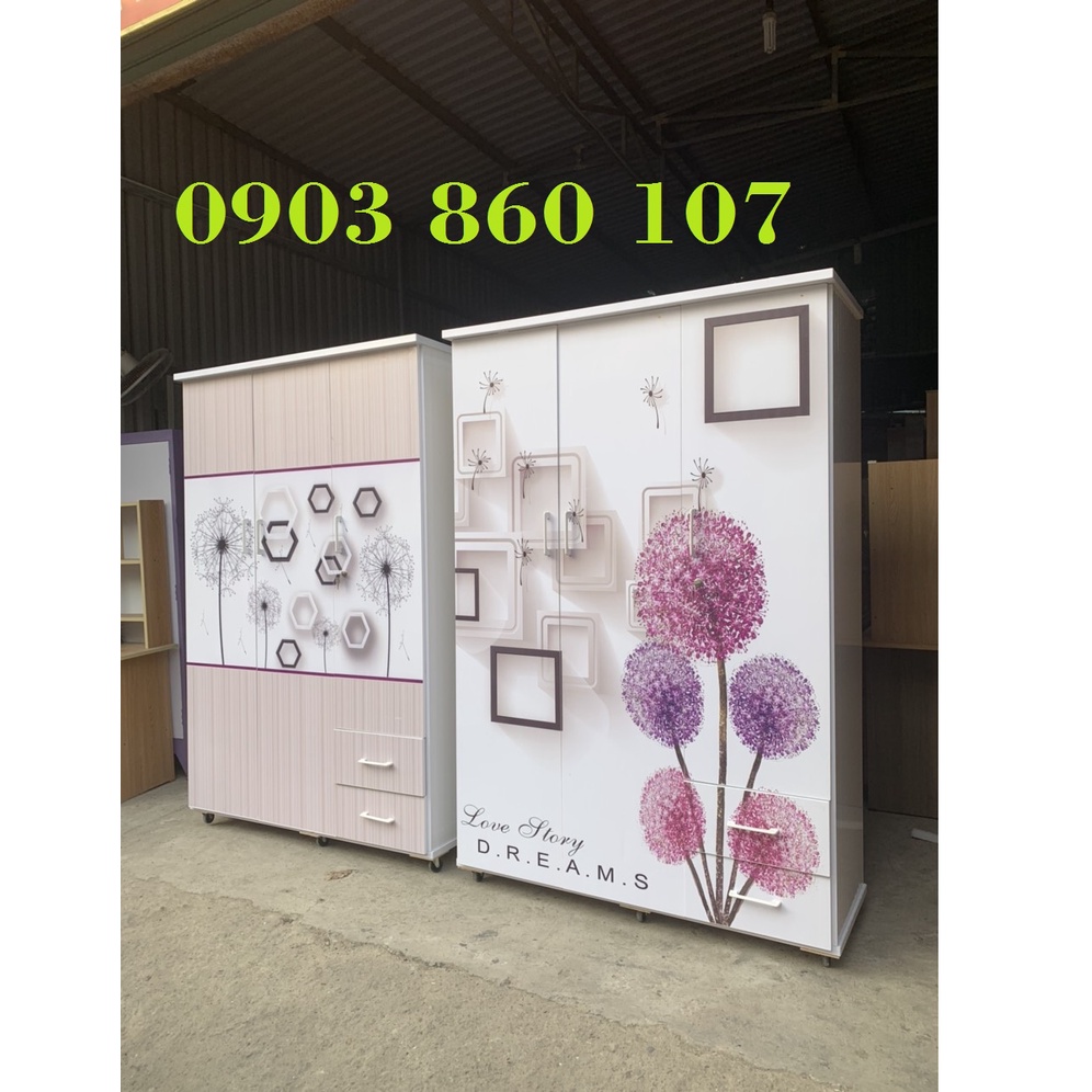 Tủ nhựa 3 cánh lớn cao 1m8 ngang 1m2 dùng đựng đồ cho người lớn