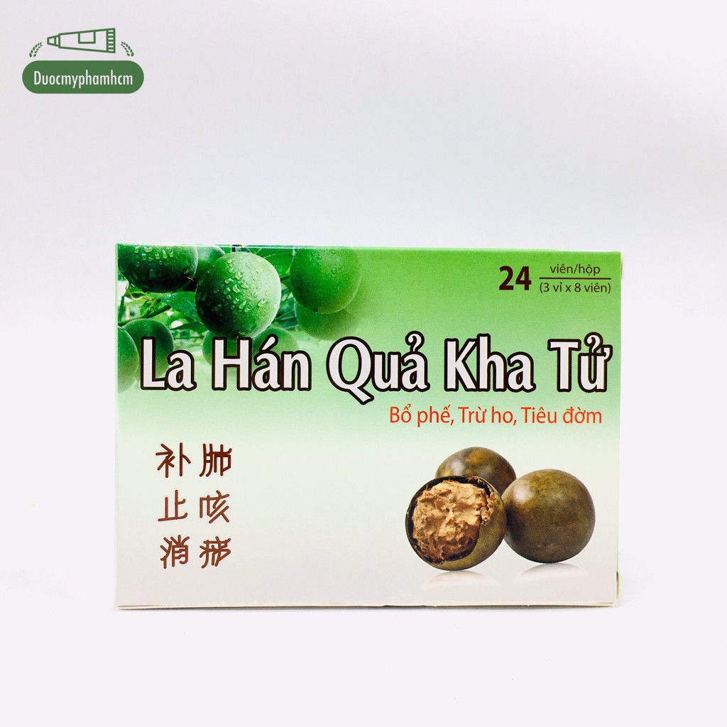 La Hán Quả Kha Tử bổ phế ,trừ ho, tiêu đờm