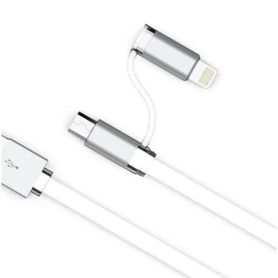 [RẺ VÔ ĐỊCH] CÁP SẠC NHANH 2 TRONG 1 MICRO, LIGHTNING TITAN CA12