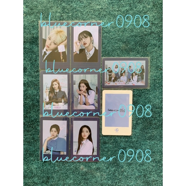 Thẻ ảnh pre order photocard TWICE album Formula of love