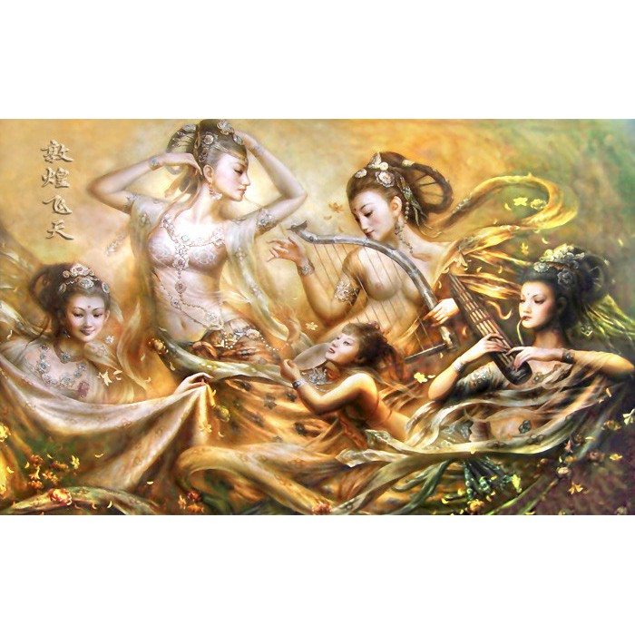 Tranh lụa 3d Hồng Kông Hoạt Hình Kích Thước 1,5m x 2m HKHH04