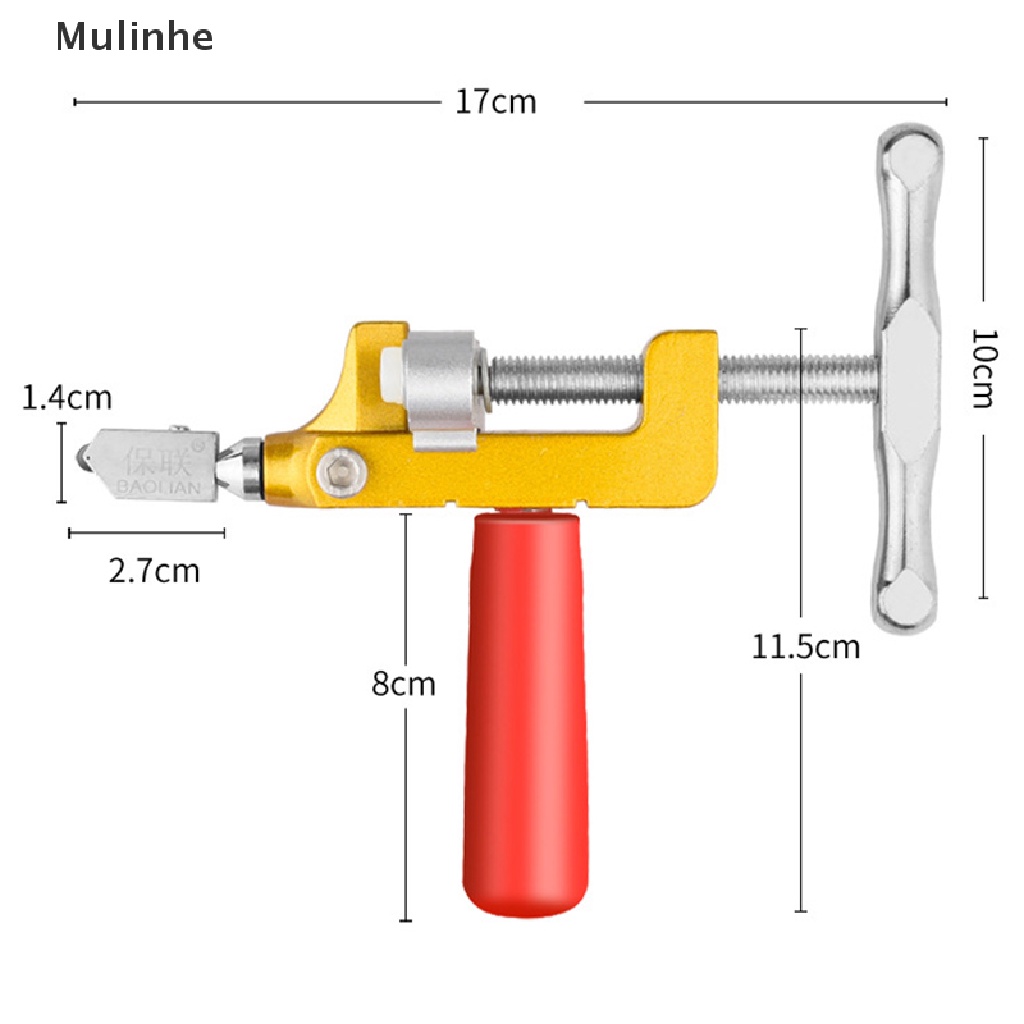 Dụng cụ cắt kính/gạch men chuyên nghiệp cầm tay 2 trong 1
