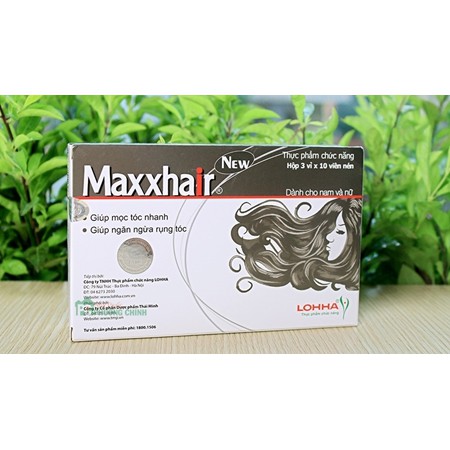 MAXXHAIR - Mua 6 Tặng 1 -  Viên Uống Giúp Mọc Tóc, Giúp Tóc Khỏe, Mọc Tóc Nhanh- Hộp 30 Viên
