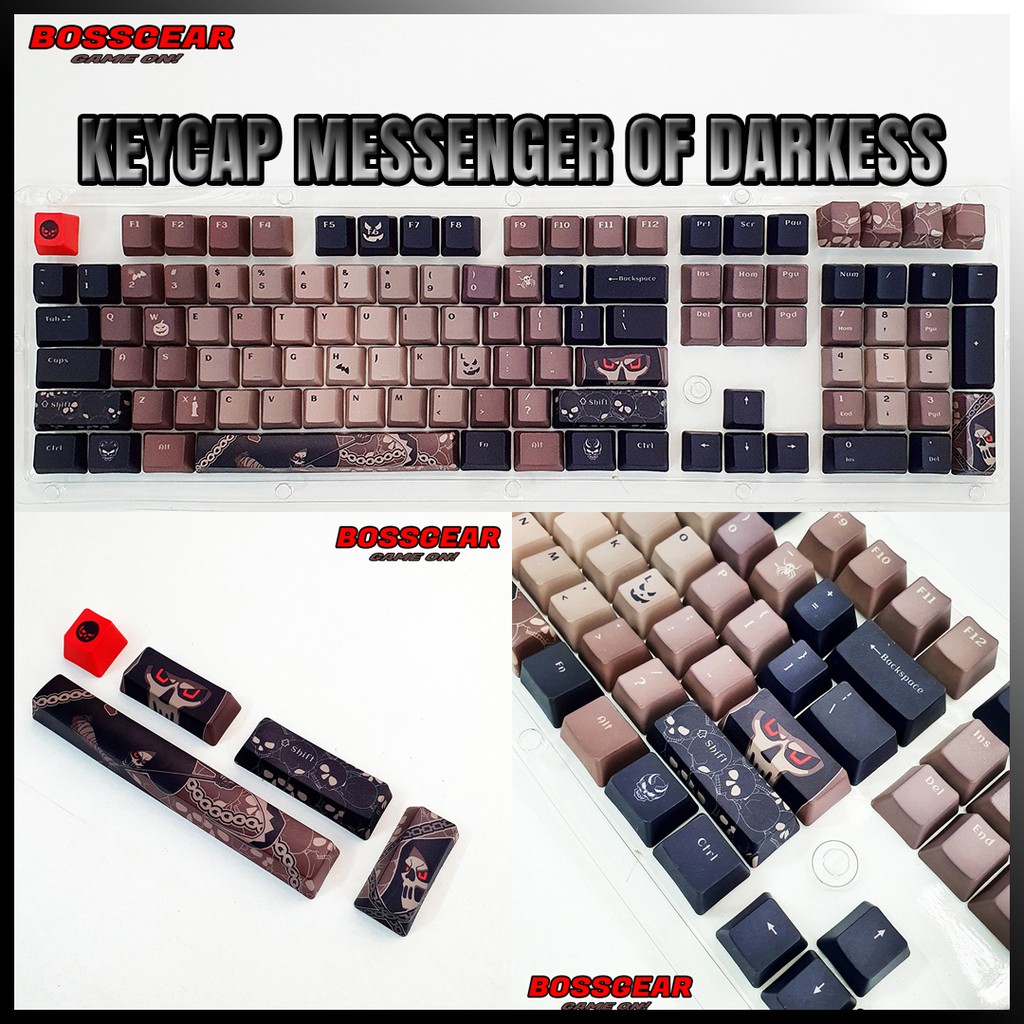 Keycap 108 Phím PBT Dye Sub Messengers OF Darkness ( Thick PBT, OEM Profile, Ansi Layout)