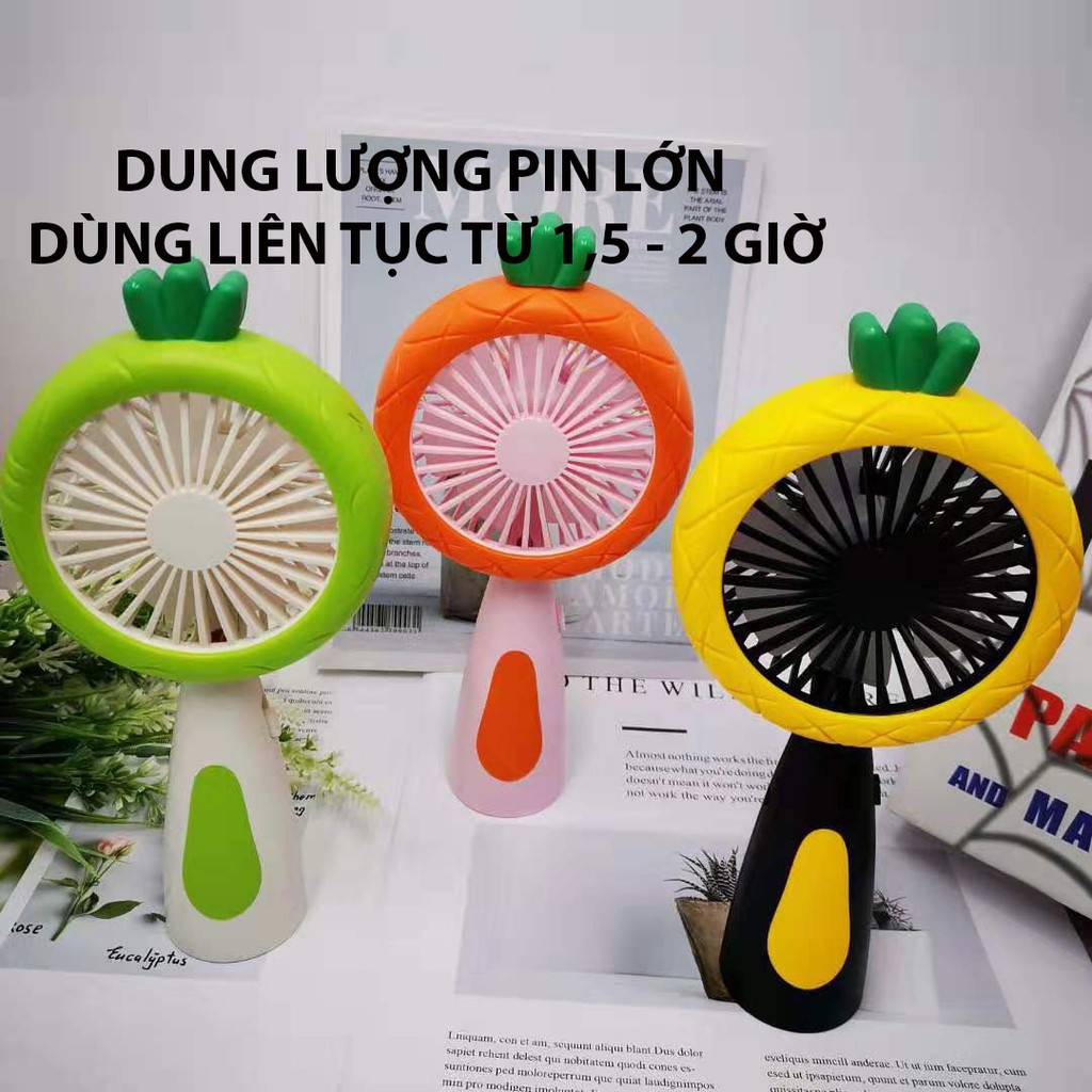 QUẠT MINI CẦM TAY SIÊU MÁT TÍCH ĐIỆN CÓ ĐÈN LED Q7 Q12