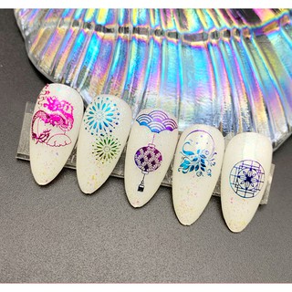 Sticker 3D galaxy Tết 2020 - Hình dán móng