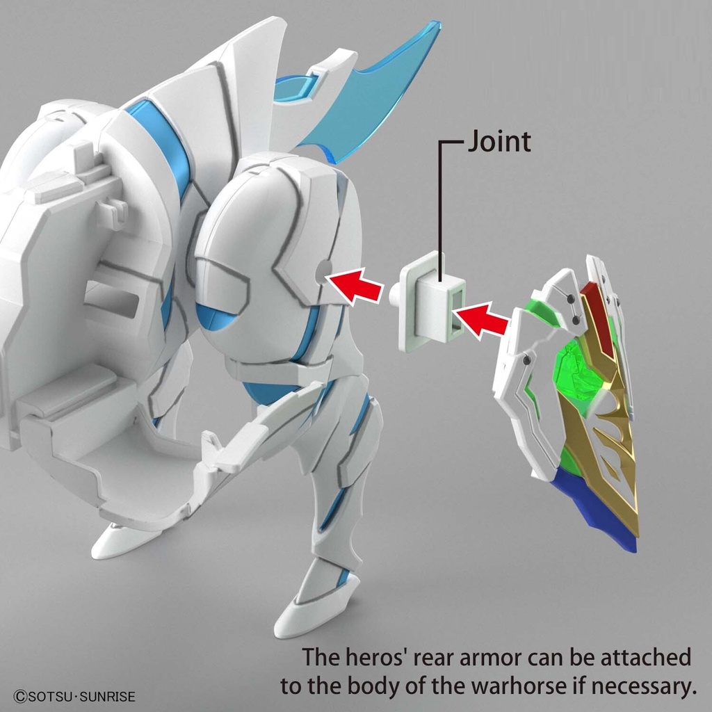 Mô Hình SD WAR HORSE KNIGHT WORLD Ver. SDW Gundam Heroes Bandai Đồ Chơi Lắp Ráp Anime Nhật