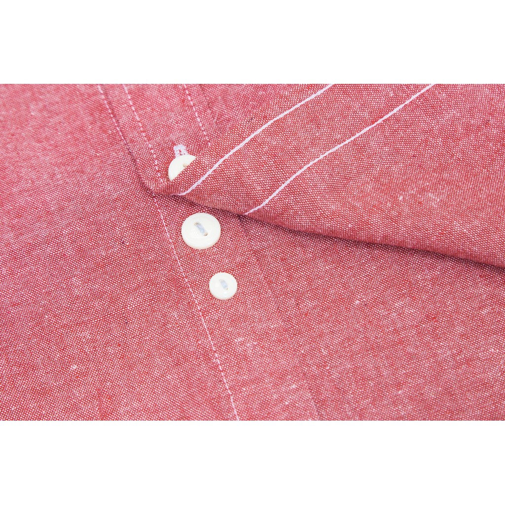 Áo sơ mi Chambray Đỏ - Williams 100% cotton