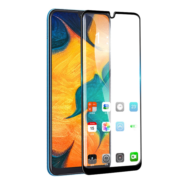 Miếng dán kính cường lực bảo vệ toàn màn hình cho điện thoại Samsung Galaxy A30 A50 A90 M30 M20 A9 A7 2018 2.5D