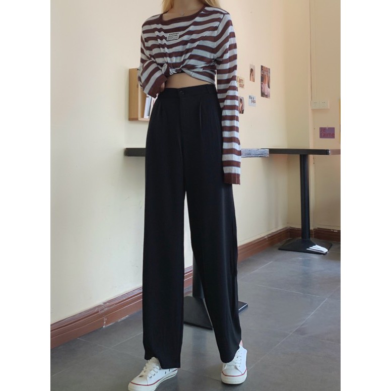 Quần Ống Rộng Lên Dáng Siêu Hack Chân 💕 Quần Culottes