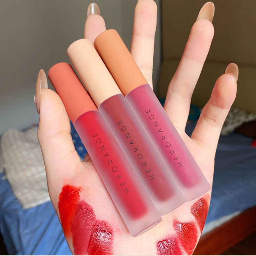[Hàng mới về] Sét 3 cây son kem lì Hero Orange nội địa Trung.upbest | BigBuy360 - bigbuy360.vn