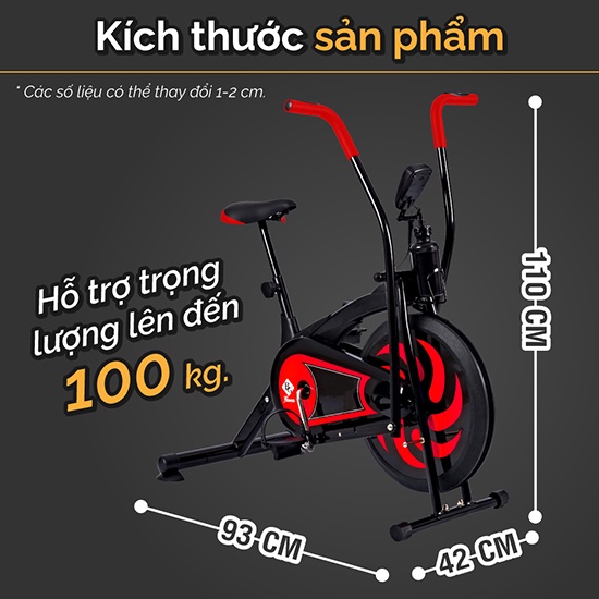 B&amp;G Xe đạp tập thể dục kết hợp tay chân mẫu 8701 Blue