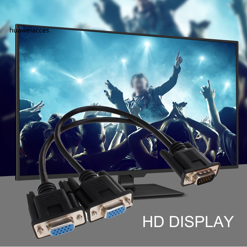 Dây Cáp Chuyển Đổi Hua-Mini 1 Máy Tính Sang 2 Cổng Vga Cho Laptop / Máy Tính Để Bàn | BigBuy360 - bigbuy360.vn