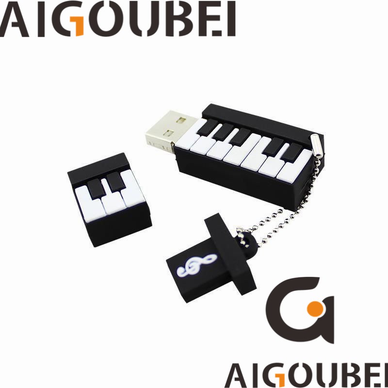 [Spot &amp; COD] Đĩa flash USB 2.0 tốc độ cao Silicone đàn Piano tinh tế Đĩa flash USB dễ thương 1GB 2GB 4GB 8GB 16GB 32GB 64GB 128GB U Disk