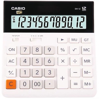 Máy tính bỏ túi xách tay casio mh/dh-12 ultra-wide 12-digit dễ thương