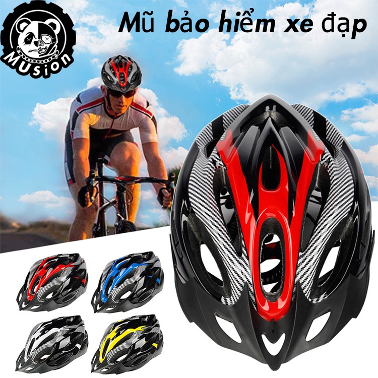 Musion - Mũ Bảo Hiểm Đi Xe Đạp Siêu Nhẹ Cho Người Mới Bắt Đầu Tập Luyện