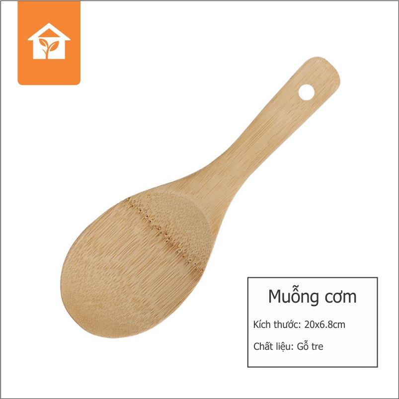 Muỗng gỗ tre không sử dụng hóa chất oan toàn sử dụng