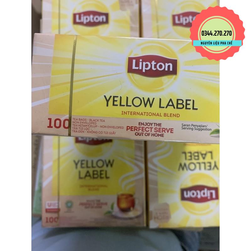 Trà Lipton túi lọc nhãn vàng 100 gói