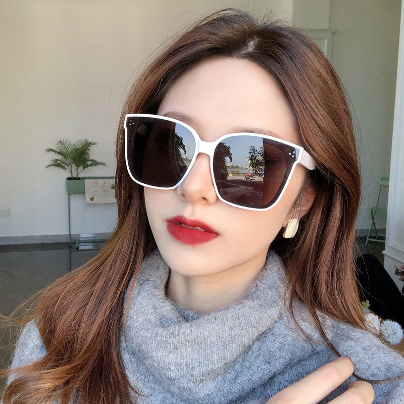 Kính râm nữ kính thời trang chống Uv 400,tia cực tím bảo vệ mắt thiết kế thanh lịch-155 TRẮNG