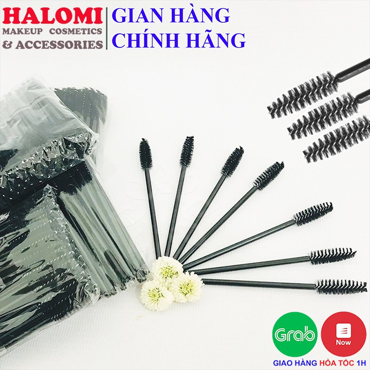 Dụng cụ chải mày chải mi chính hãng HALOMI chuyên dùng cho makeup chải sáp đánh mày