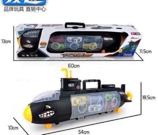 Tàu ngầm cá mập chở ô tô