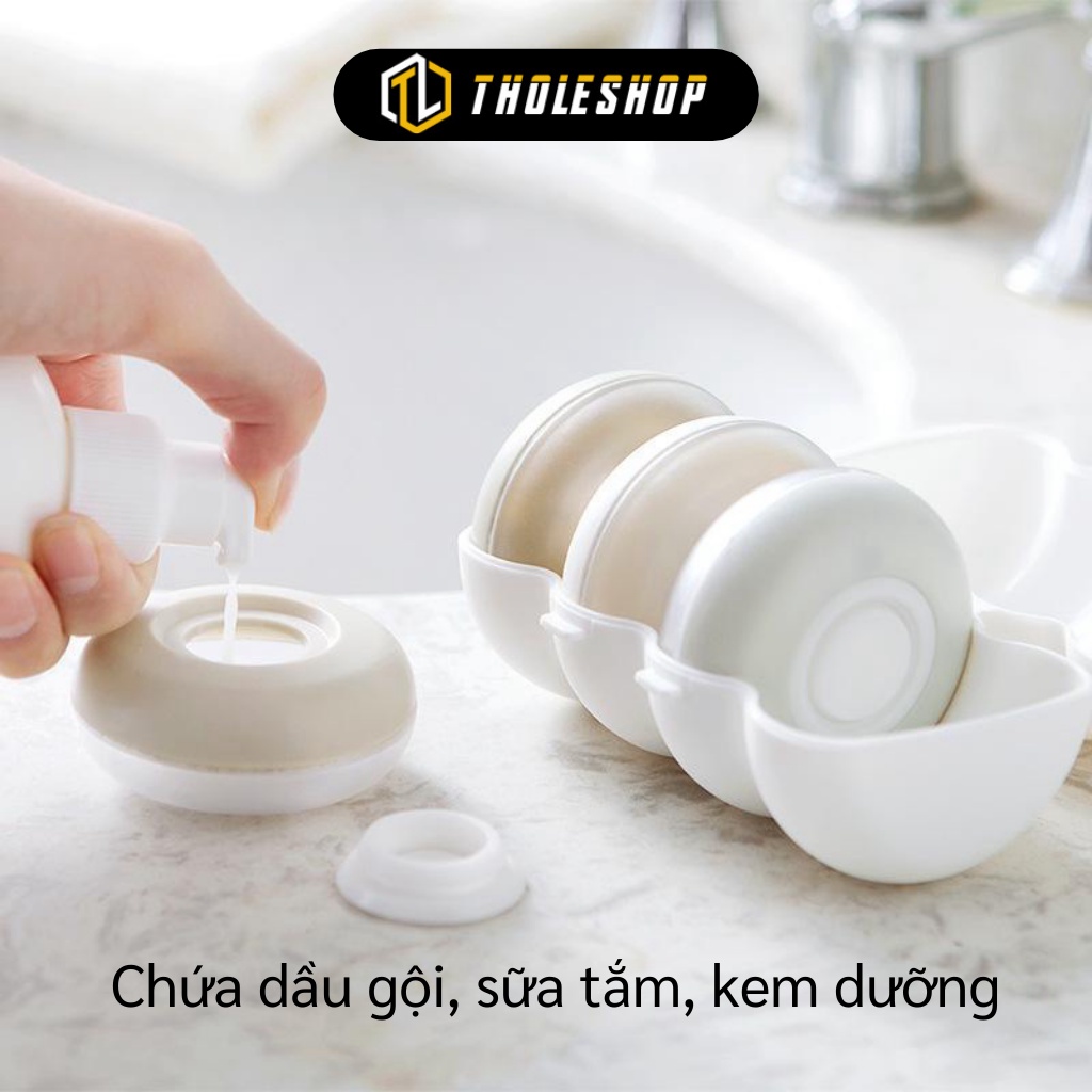 Hộp Chiết Mỹ Phẩm - Bộ 4 Hộp Chiết Dầu Gội, Sữa Tắm, Kem Dưỡng Du Lịch 7306