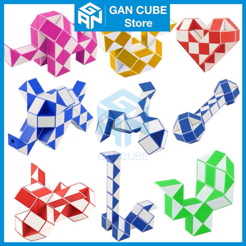 Rubik Rắn Magic Snake 24 / 36 / 48 / 72 / 84 / 96 / 108 /120/ 144 Đoạn - Rubic Snake Rắn Xếp Hình Cao CấpGAN CUBE Store