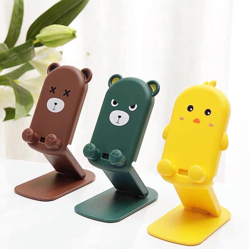 Giá để đỡ điện thoại hình thú CuTe, gấp gọn đa năng, cho máy tính bảng, IPad tiện dụng dễ thương, Chính Hãng PKT