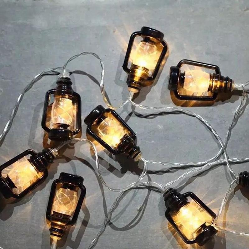 Dây Đèn LED 10 Bóng Hình Bông Hoa Trang Trí Bằng Pin