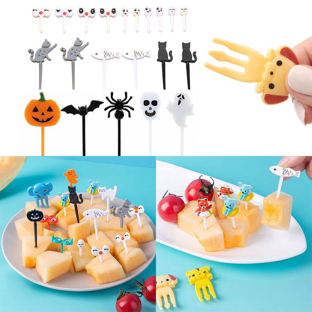 Nĩa Ăn Trái Cây Họa Tiết Hoạt Hình Mini DIY