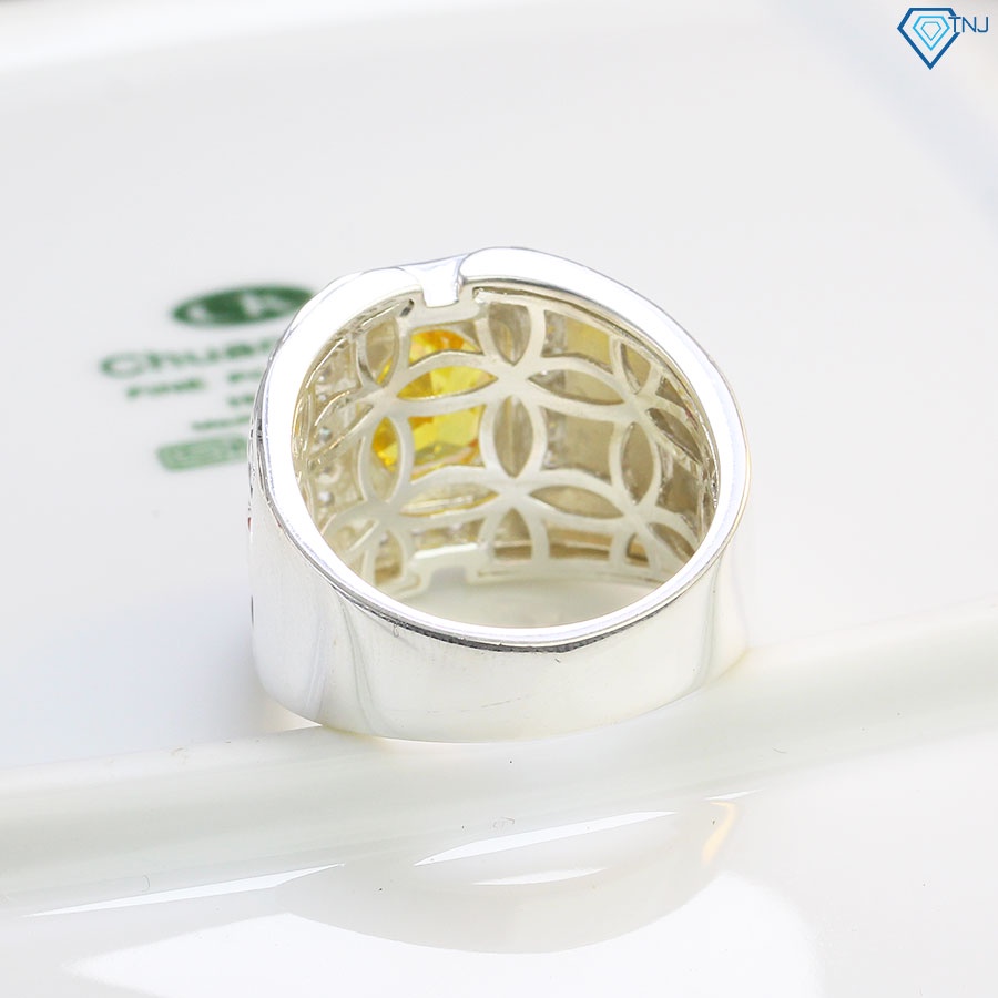 Nhẫn nam bạc đính đá sang trọng hình con rồng tuổi thìn NNA0294 - Trang sức TNJ