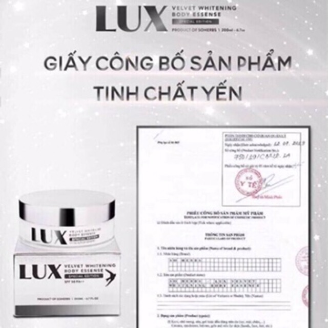 BODY LUX TINH CHẤT YẾn