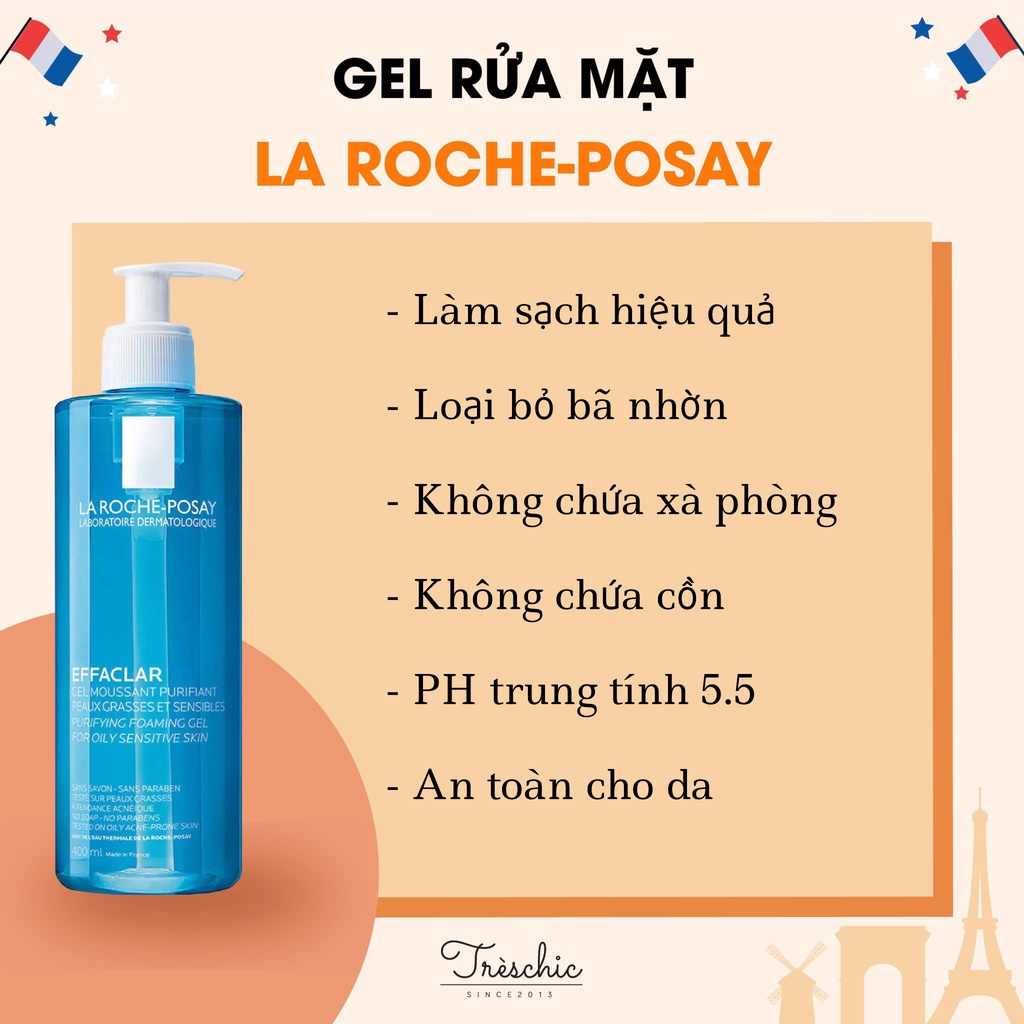 Sữa rửa mặt La Roche-Posay Effaclar dành cho da dầu