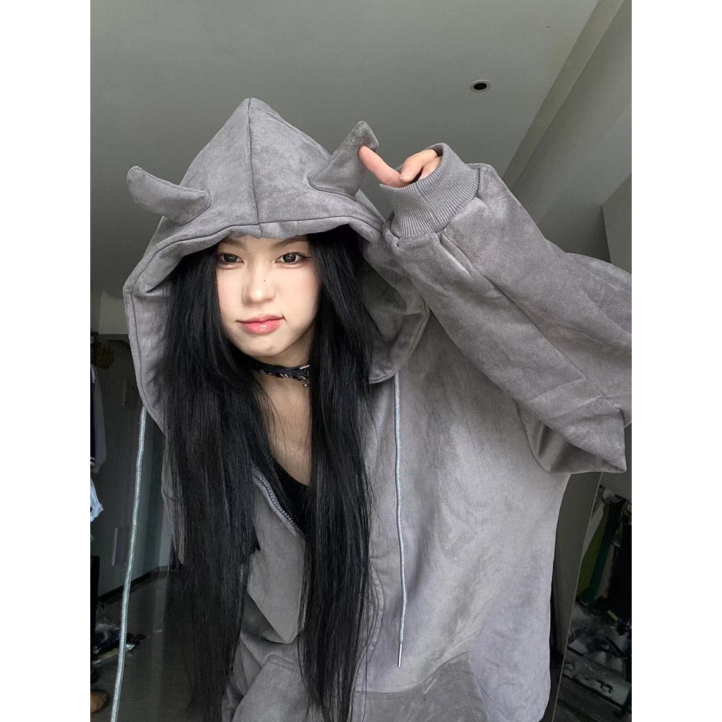 Áo Khoác Cardigan Tay Dài Có Khóa Kéo Phong Cách Hàn Quốc Thời Trang Thu Đông Mới 2022