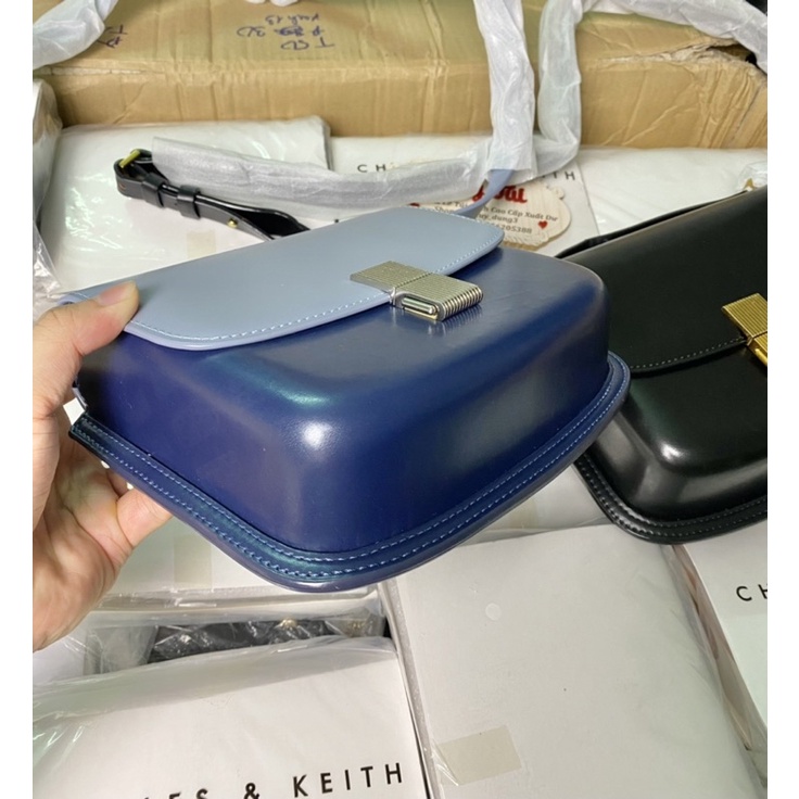 Túi Đeo Chéo Nữ Form Cứng Cáp Chất Da Mịn Láng