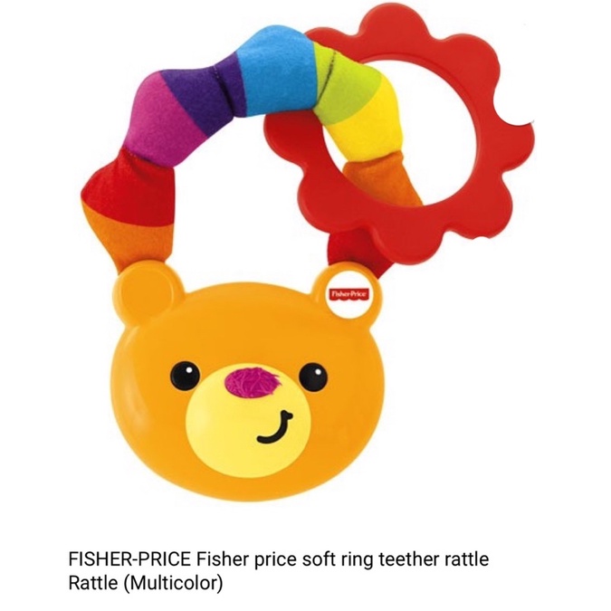 Lục Lạc Kèm Gặm Nướu an toàn cho Bé -Fisher Price Fun Teether Rattle