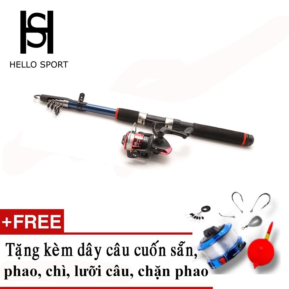 Bộ Cần Câu Giá Rẻ HLB 2m1 Free Phụ Kiện CC21