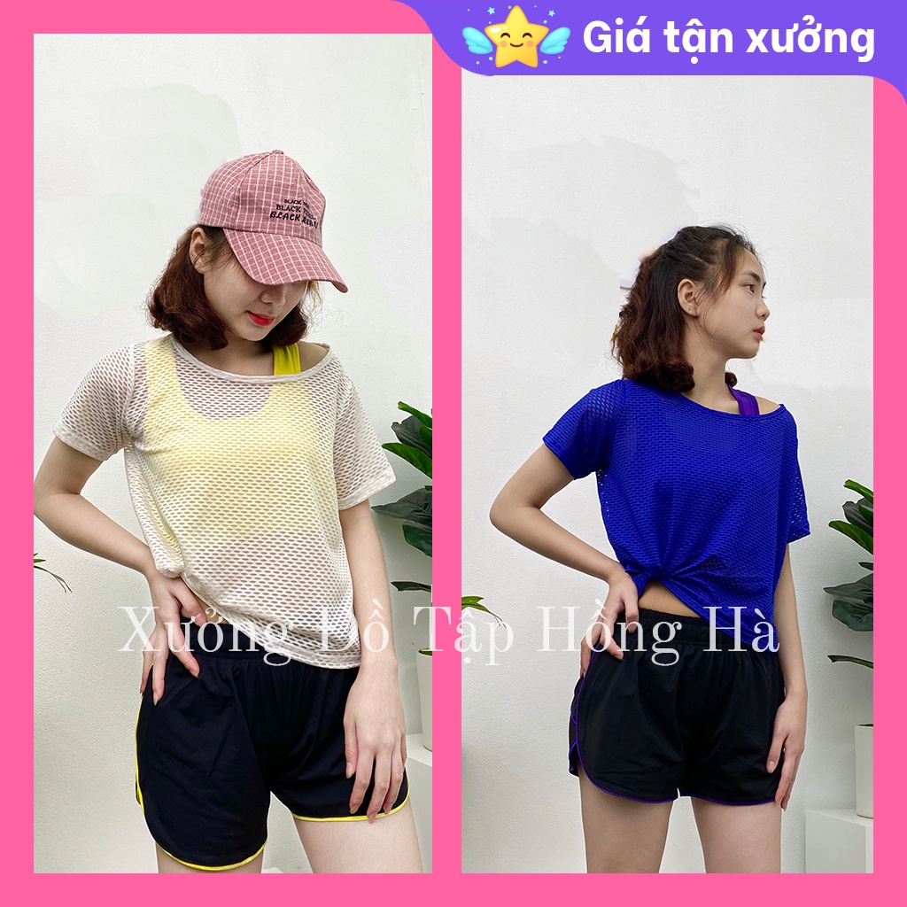 ✅ Ảnh Thật 100% - Mặc Là Mê ✅Áo tanktop tập GYM nữ đa năng - Yoga nữ - Áo tank lưới croptop tập Yoga nữ