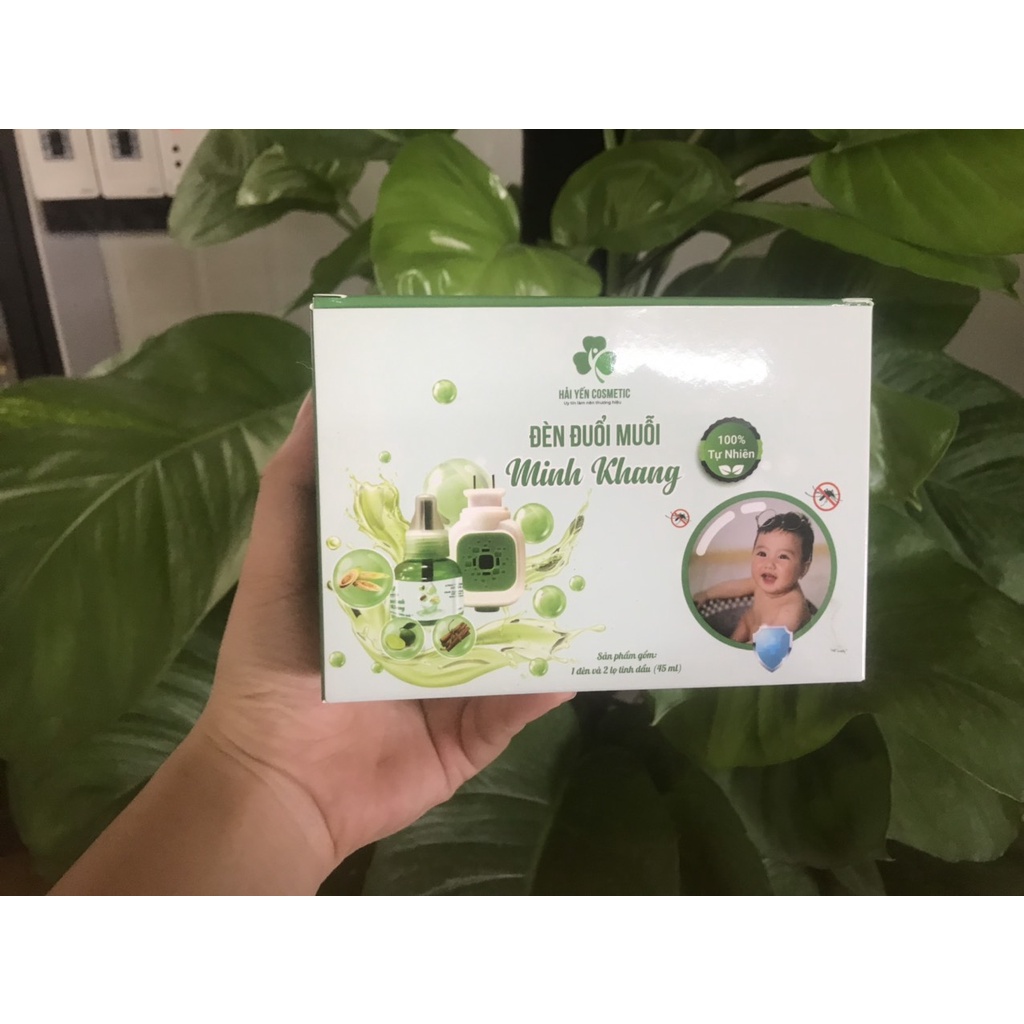 Đèn Đuổi Muỗi Xông Tinh Dầu Chống Muỗi Vào Nhà Bảo An Kèm 2 Chai Tinh Dầu