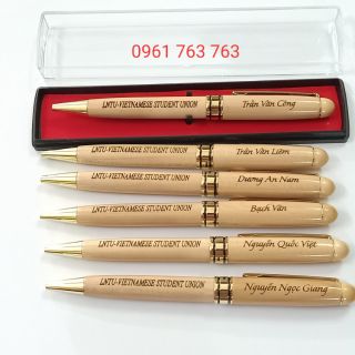 Bút Gỗ Quà Tặng  Nắp Xoay