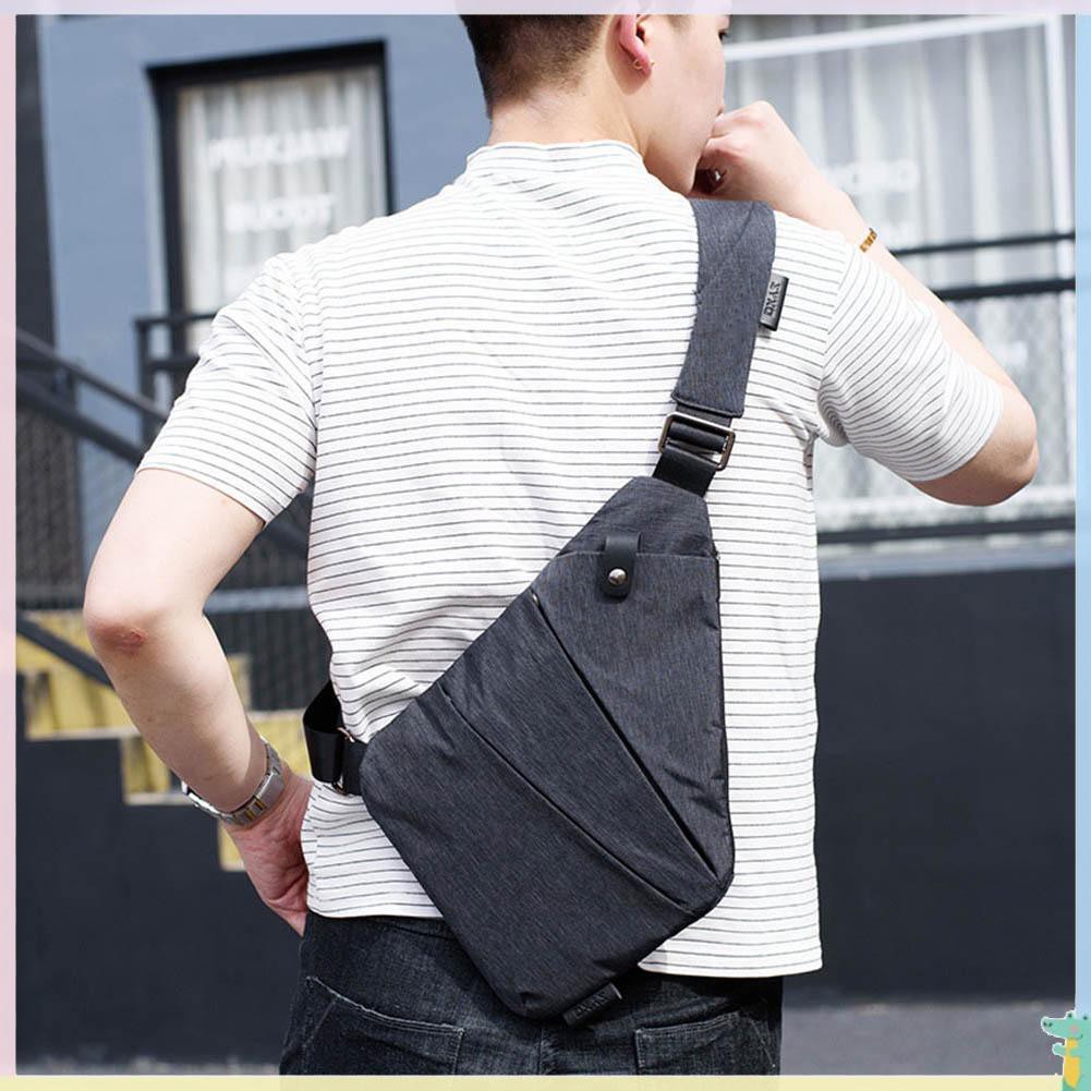 Ready Men Anti-Theft Chest Bag Casual Outdoor Riding Pack Messenger Bag