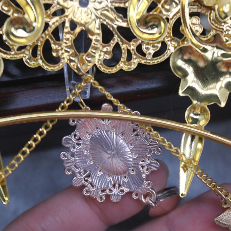 Vương Miện Đội Đầu Phong Cách Gothic Lolita Cổ Điển DIY Đóng Gói Hàng Hóa Trang Nữ Thần Mặt Trời Baroque Halo Pa