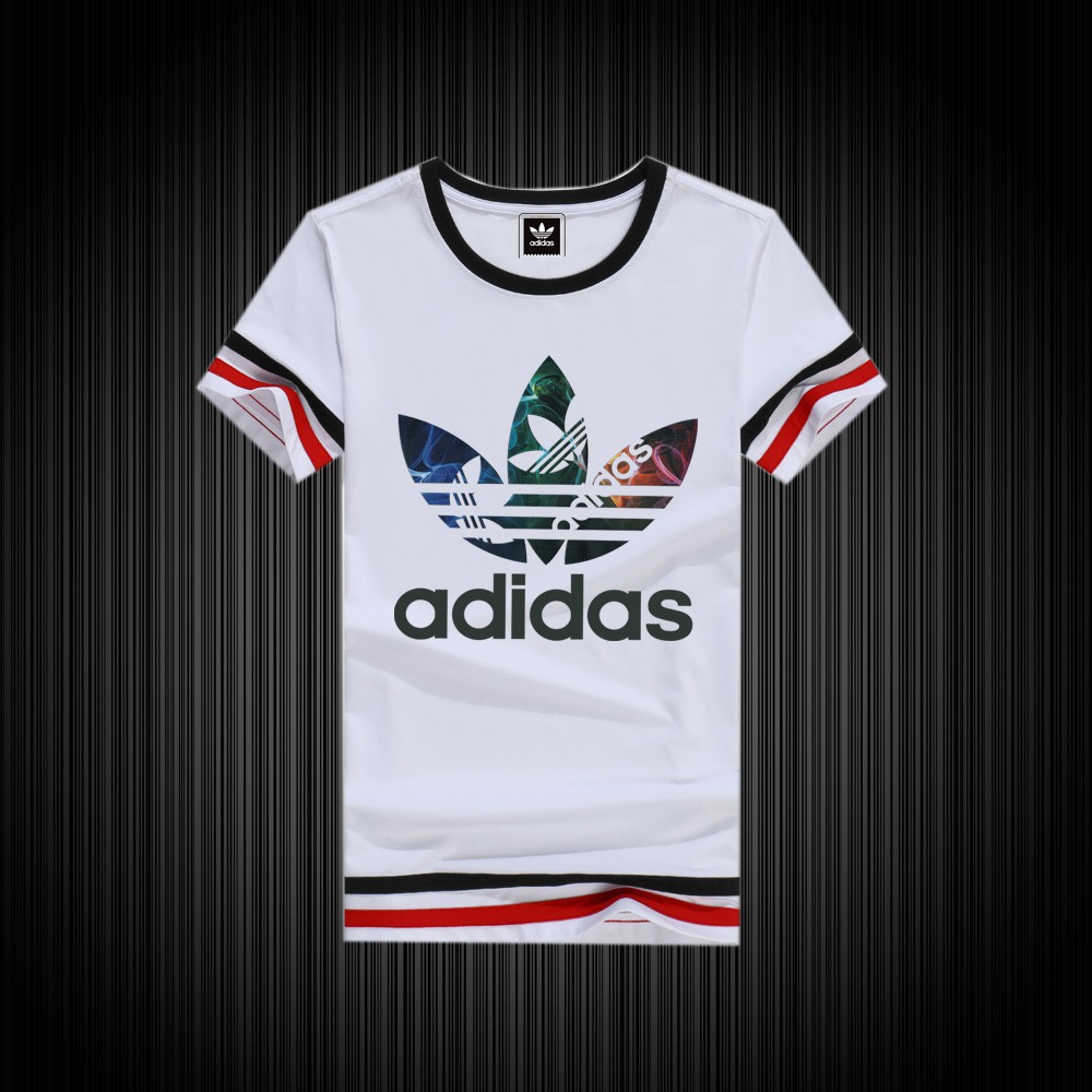 Áo Thun Cotton Ngắn Tay In Logo Adidas Thời Trang Năng Động