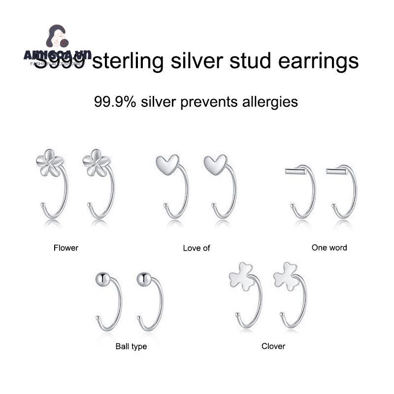 ✨✨Bông Tai Bạc 925 Dạng Móc Thiết Kế Cá Tính Hợp Thời Trang Cho Nữ