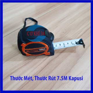 Thước mét, thước rút, thước feet 7,5M KAPUSI JAPAN màu vàng
