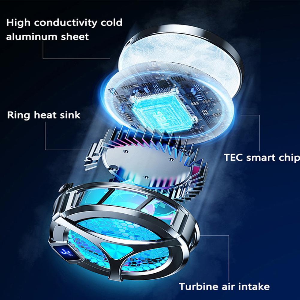 Quạt Tản Nhiệt Điện Thoại Không Dây Sạc Nhanh X36 5v 9v Có Công Tắc Từ Tính