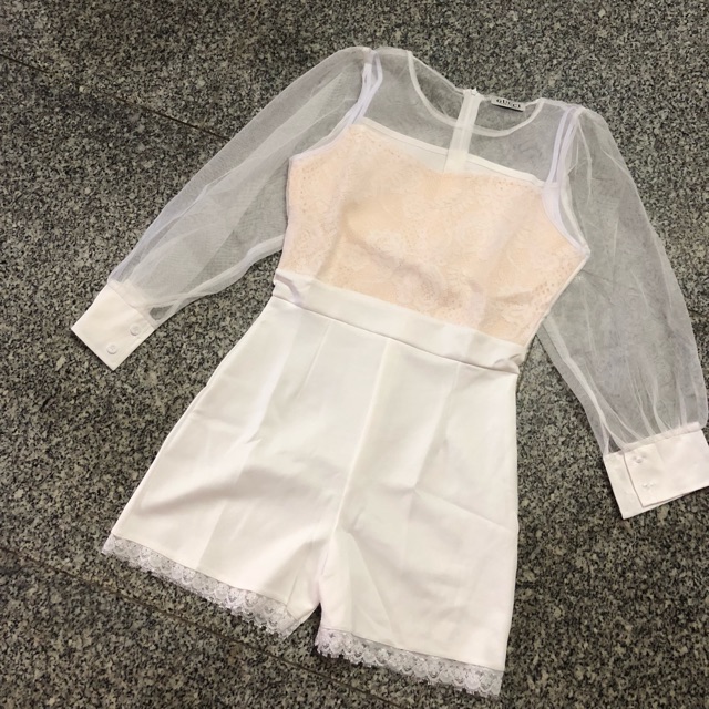 Jump ngắn tay dài  phối lưới