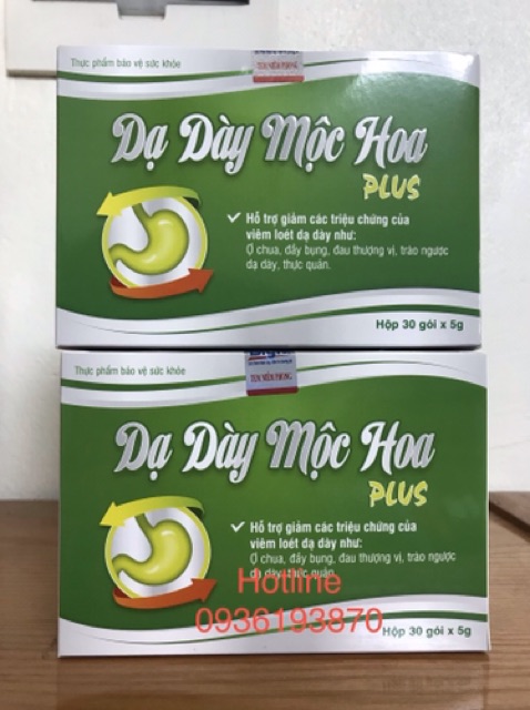 2 HỘP DẠ DÀY MỘC HOA PLUS