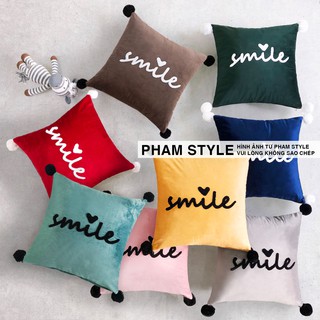 Gối Sofa Trang Trí SMILE (45cmx45cm)